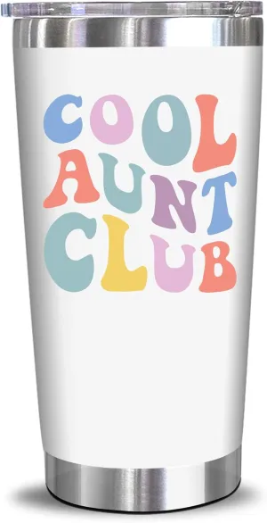NewEleven Mothers Day Gifts For Aunt From Niece, Nephew - Cool Gifts For Aunt, New Auntie, Sister - Aunty Birthday Gift, Announcement, Promoted To Auntie, Best Aunty Ever - 20 Oz Tumbler