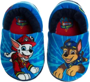 Nickelodeon Boys’ Paw Patrol Slippers – Chase and Marshall Plush Fuzzy Slippers (5T-12 Boy)