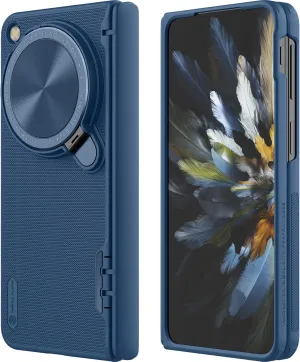 Nillkin for OnePlus Open Case with Camera Cover, [Hinge Protection][Metal Camera Kickstand] Slim Protective Shockproof Bumper Hard Cover Case for Oppo Find N3 Fold Phone Case Blue