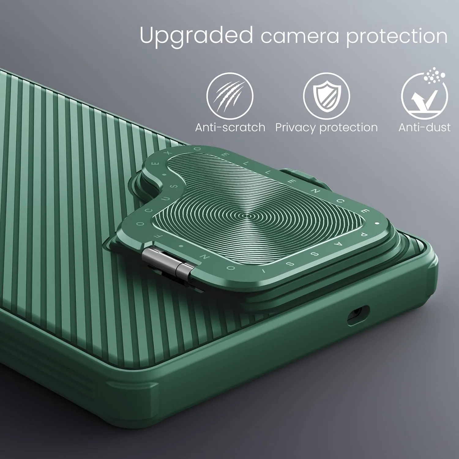 Nillkin for Samsung Galaxy S25 Ultra Case with Camera Cover, [Compatible with MagSafe] [Adjustable Metal Kickstand] Shockproof Slim for Galaxy S25 Ultra Magnetic Case(2025), Green