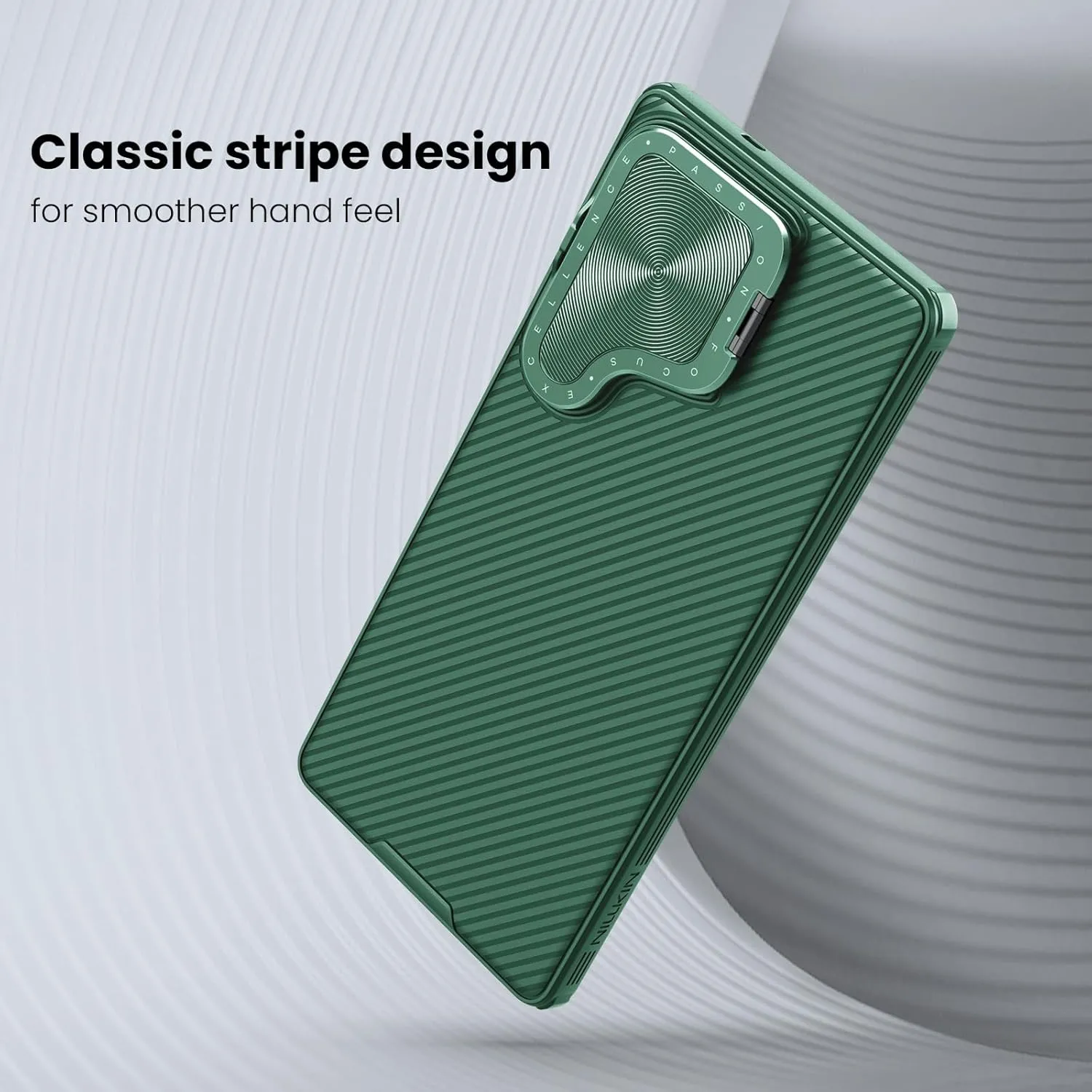 Nillkin for Samsung Galaxy S25 Ultra Case with Camera Cover, [Compatible with MagSafe] [Adjustable Metal Kickstand] Shockproof Slim for Galaxy S25 Ultra Magnetic Case(2025), Green