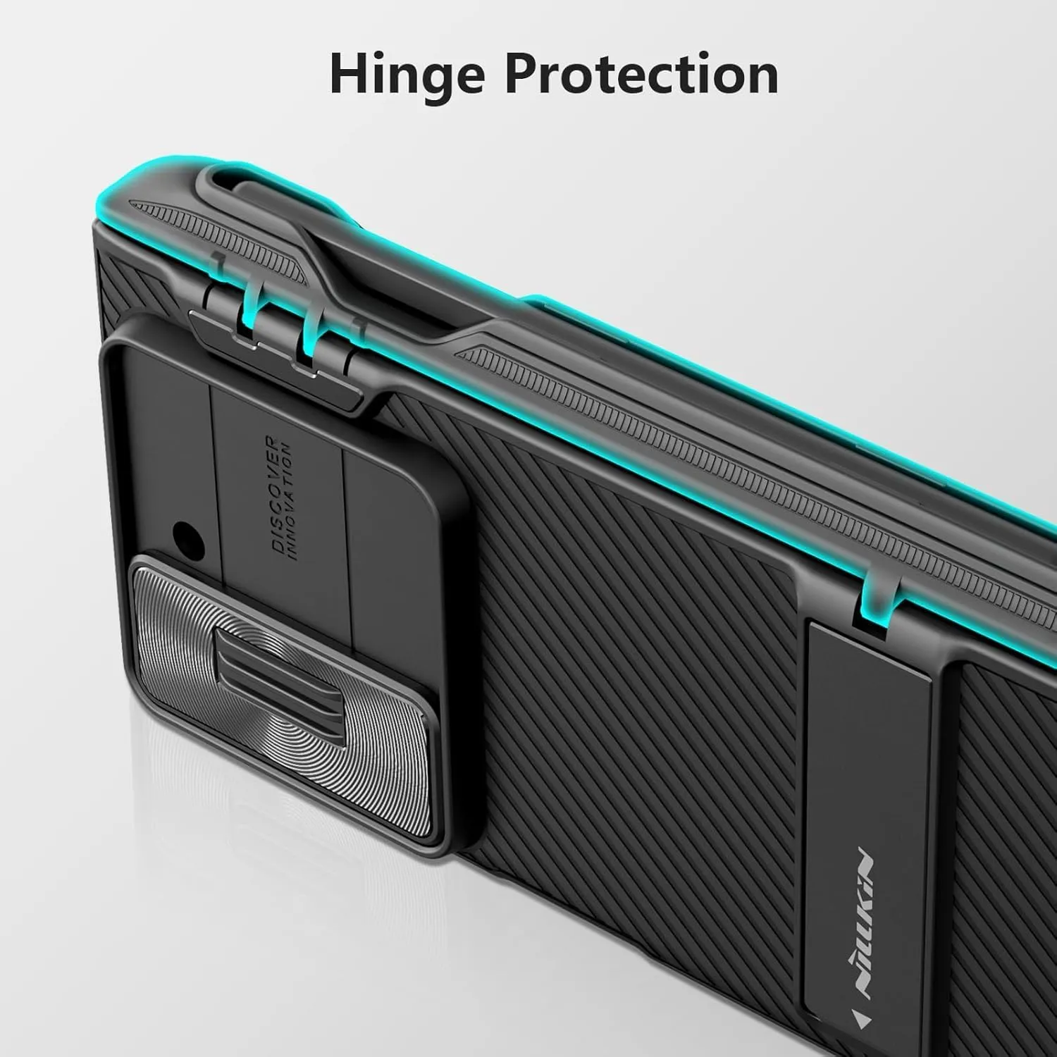 Nillkin for Z Fold 6 S Pen Case, [Built-in Writing Pen & S Pen Holder & Kickstand & Slide Camera Cover & Hinge Protection] Shockproof Fold 6 Phone Case with Pen for Samsung Galaxy Z Fold 6, Black