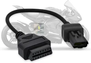 Obd2 Adapter Fit for Ducati Motorcycle 4Pin OBD Cable,Obd1 to Obd2 Adapter Connector for Diavel/Multistrada 1200/Panigale 1199/Monster 696/796/1100 Bike,Work with ELM327 Code Reader Scanner