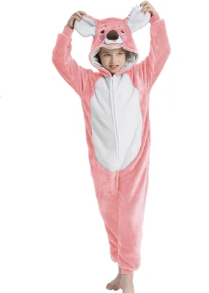 Onesie Kids Plush Animal Costume One Piece Pajamas Girls Boys Teen Halloween Cosplay Sleepwear