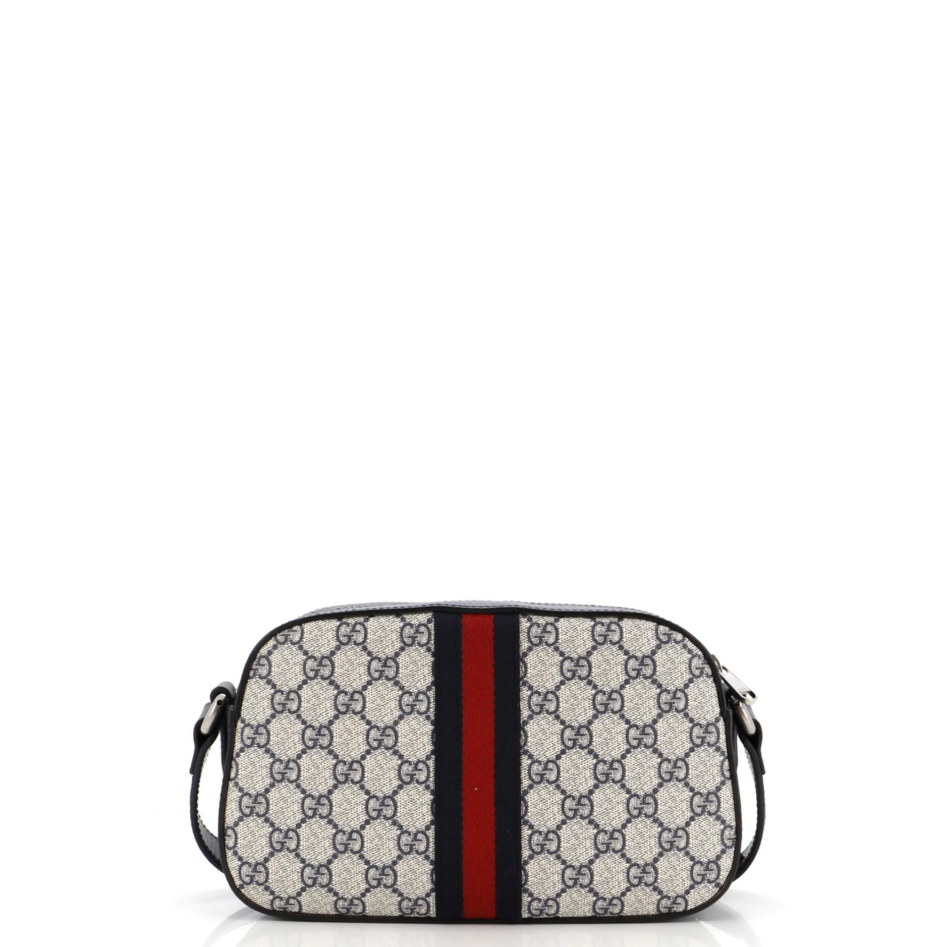 Ophidia Camera Shoulder Bag GG Coated Canvas with Leather Small