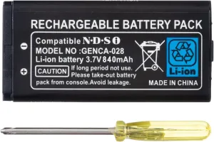 OSTENT 840mAh Rechargeable Lithium-ion Battery   Tool Pack Kit for Nintendo DSi NDSi