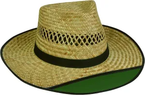Outdoor Cap LD-902EX Beach Bum 2 Straw Hat with Green Visor