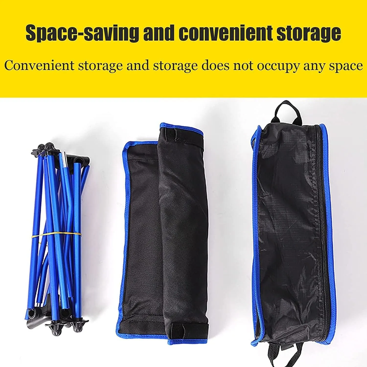 Outdoor Chair Folding Camping Chair Portable Lightweight Folding Camp Chairs with Storage Bag, Aluminum Alloy Fishing Seat for Hiking Travel Picnic Camping Chair Foldable Chair (B One Size)