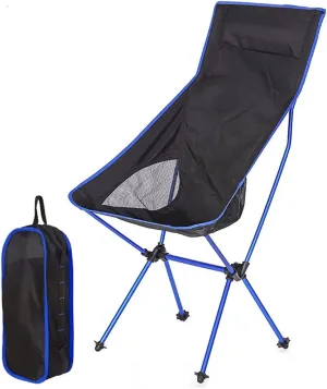 Outdoor Chair Folding Camping Chair Portable Lightweight Folding Camp Chairs with Storage Bag, Aluminum Alloy Fishing Seat for Hiking Travel Picnic Camping Chair Foldable Chair (B One Size)