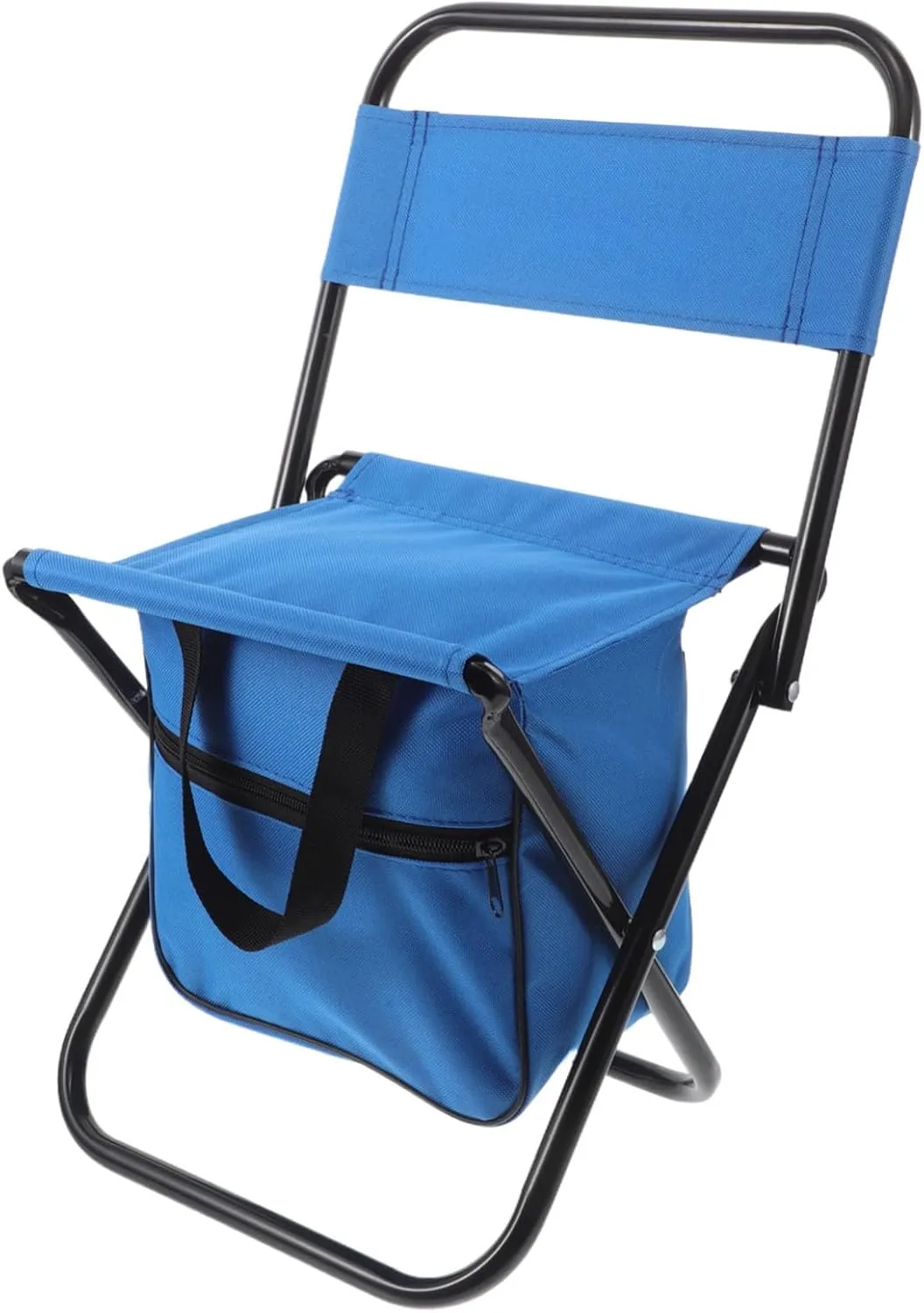 Outdoor Folding Chair with Supportive Backrest Portable Collapsible Stool for Camping Fishing Hiking and Beach Activities Durable and Oxford Design