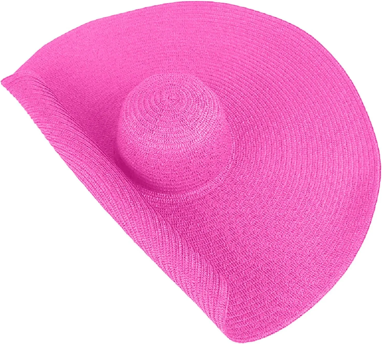 Oversized Beach Straw Hats for Women Floppy, Extra Large Sun Visor Hat Wide Brim Summer Roll Up Beach Hat Women Foldable