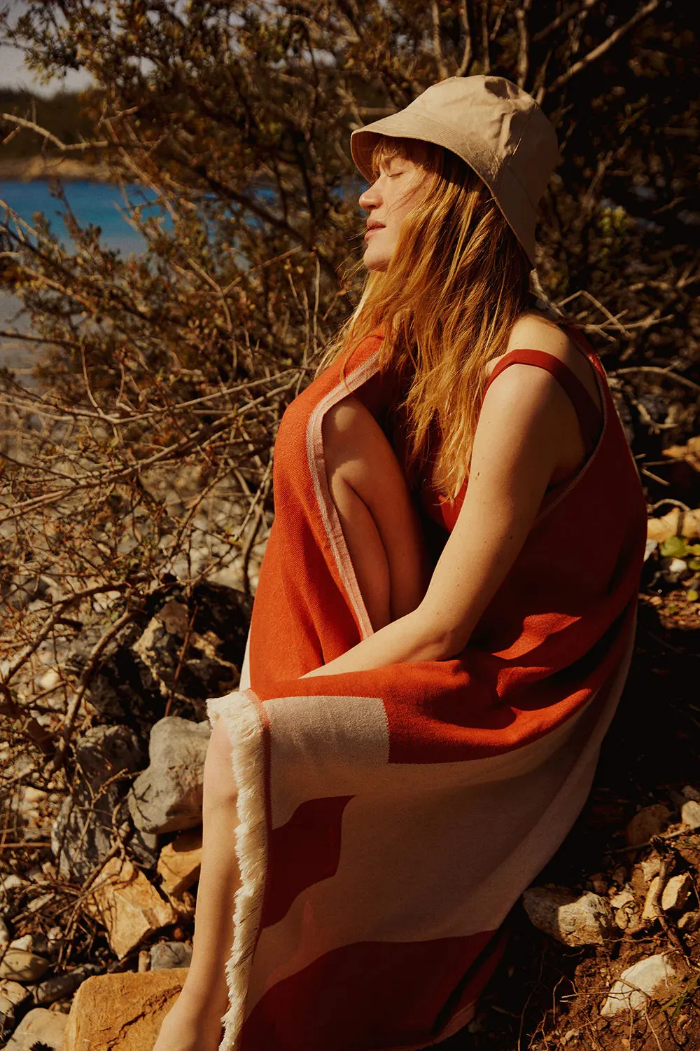 Oversized Beach Towel - Spice
