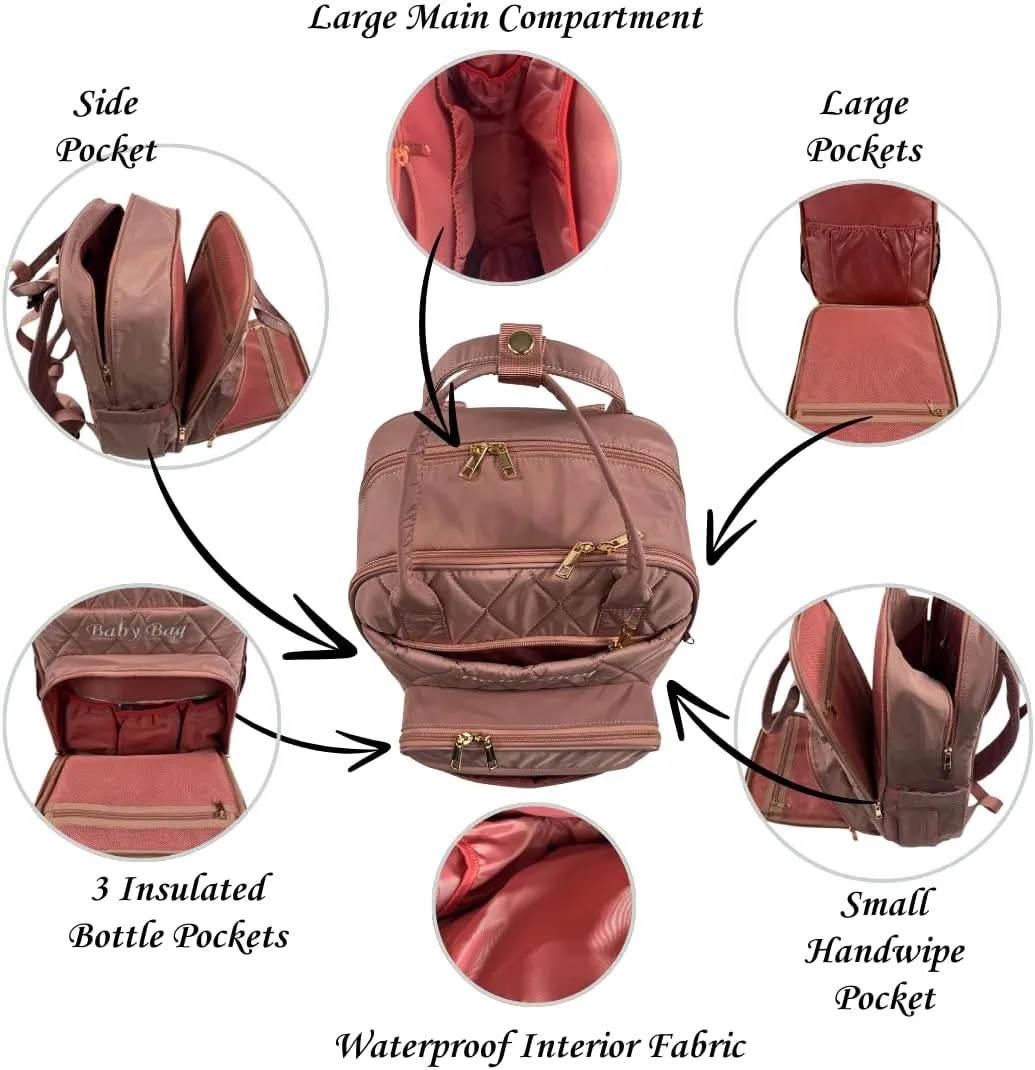 Oversized Mommy Diaper Bag - Travel & Hospital Bag for Baby