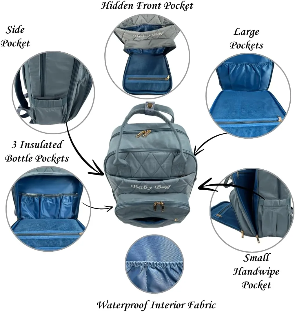 Oversized Mommy Diaper Bag - Travel & Hospital Bag for Baby