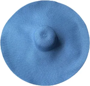 Oversized Sun Straw Hat for Women, UPF 50  Floppy Wide Brim Summer Hat, Foldable Packable Roll up Beach Cap