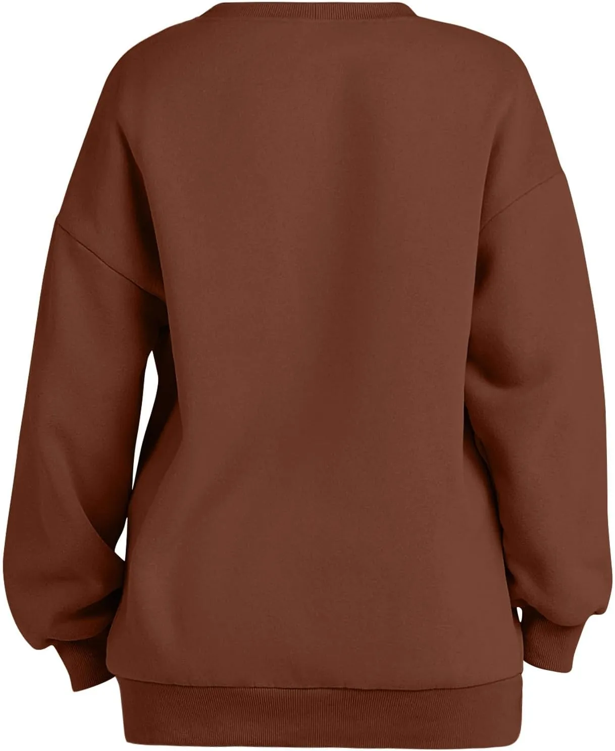 Oversized Sweatshirt for Women Trendy Casual Long Sleeve Crewneck Pullover Top Fall Outfits Preppy Clothes 2024
