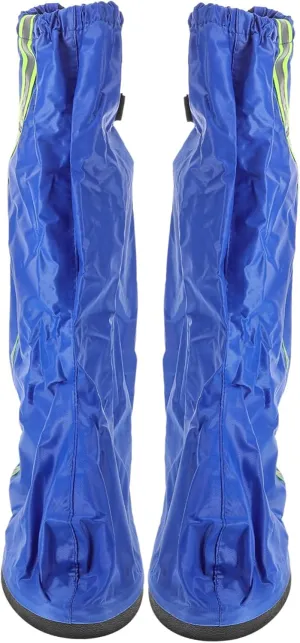 Oxford Fabric Rainproof Shoe Covers Waterproof Boot Covers for Men Women Winter Outdoor Shoes Protector Zipper Closure Comfortable Elastic Compact Foldable