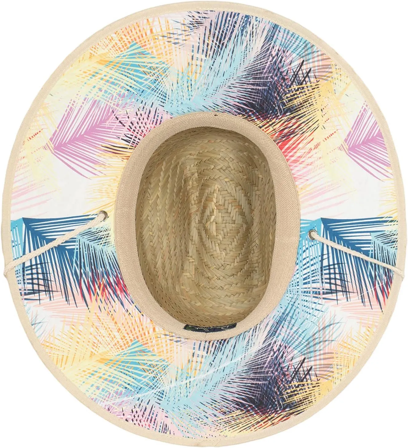 Panama Jack Women's Sun Hat - Lifeguard, Hand Woven Straw, UPF (SPF) 50  UVA/UVB Sun Protection, 4" Big Brim