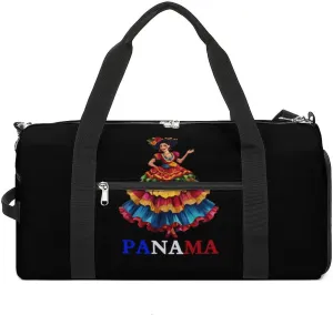 Panamanian Heritage And Pride Gym Bag for Men Women Lightweight Duffel Bag Sports Workout Bag for Travel Yoga
