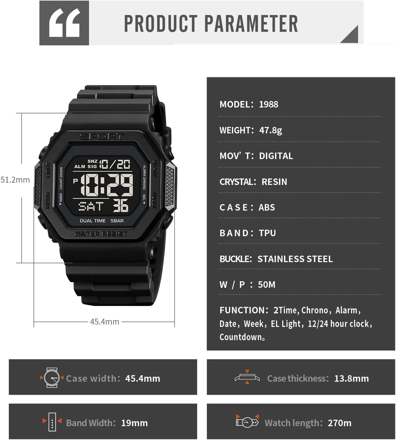 PASOY Fashion Watches for Men and Women Unisex Summer Digital Backlight Casual Waterproof Outdoor Sports Swim Colorful Rubber Watch Reloj