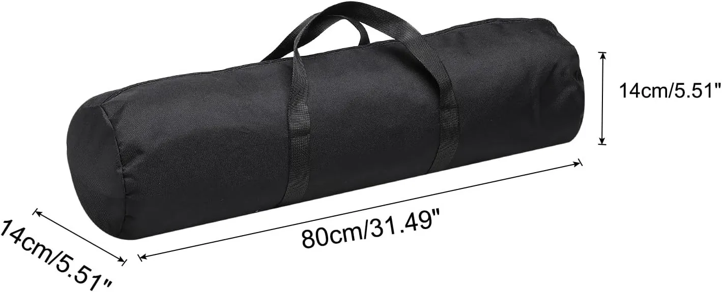 PATIKIL Folding Camping Chair Replacement Bag 31.5" x 5.5", Portable Camping Storage Tent Bag with Handle Strap for Outdoor Camping Hiking Travel, Black