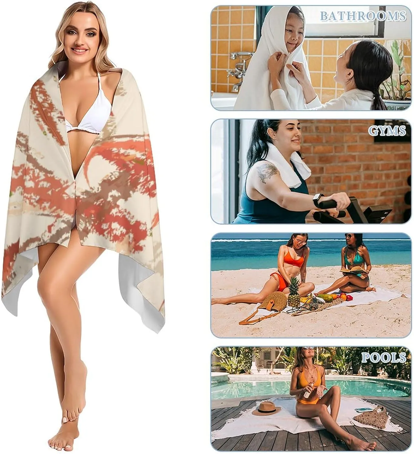Personalized Oversized Beach Towel for Adults - Custom Name Large Beach Towel, Multipurpose Use as Picnic Mat, Kids Blanket, and Sunbathing Towel