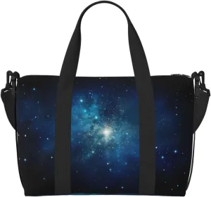 Phayah Cosmic Starry Night Travel Duffel Bag Handbag Carry-On Luggage Bag Overnight Foldable Unisex Airline Travel Personal Items Bag
