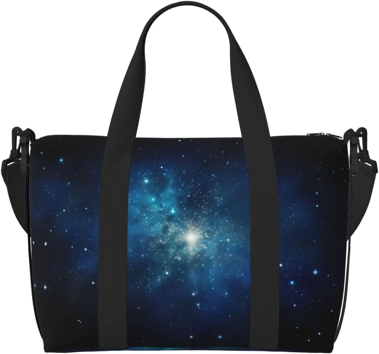 Phayah Cosmic Starry Night Travel Duffel Bag Handbag Carry-On Luggage Bag Overnight Foldable Unisex Airline Travel Personal Items Bag