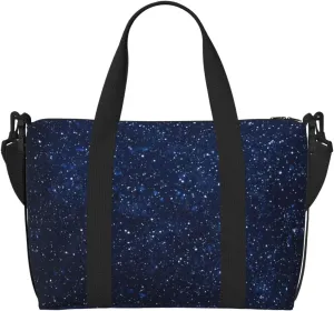 Phayah Cosmic Stars Travel Duffel Bag Handbag Carry-On Luggage Bag Overnight Foldable Unisex Airline Travel Personal Items Bag