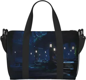 Phayah Deserted Village Shop Travel Duffel Bag Handbag Carry-On Luggage Bag Overnight Foldable Unisex Airline Travel Personal Items Bag