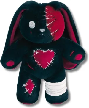 PHITECUS Scary Goth Bunny Plush-Creepy Emo Rabbit Stuffed Animal-Horror Plushie Animal
