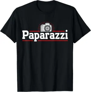 Photography Camera Lens Retro Paparazzi T-Shirt