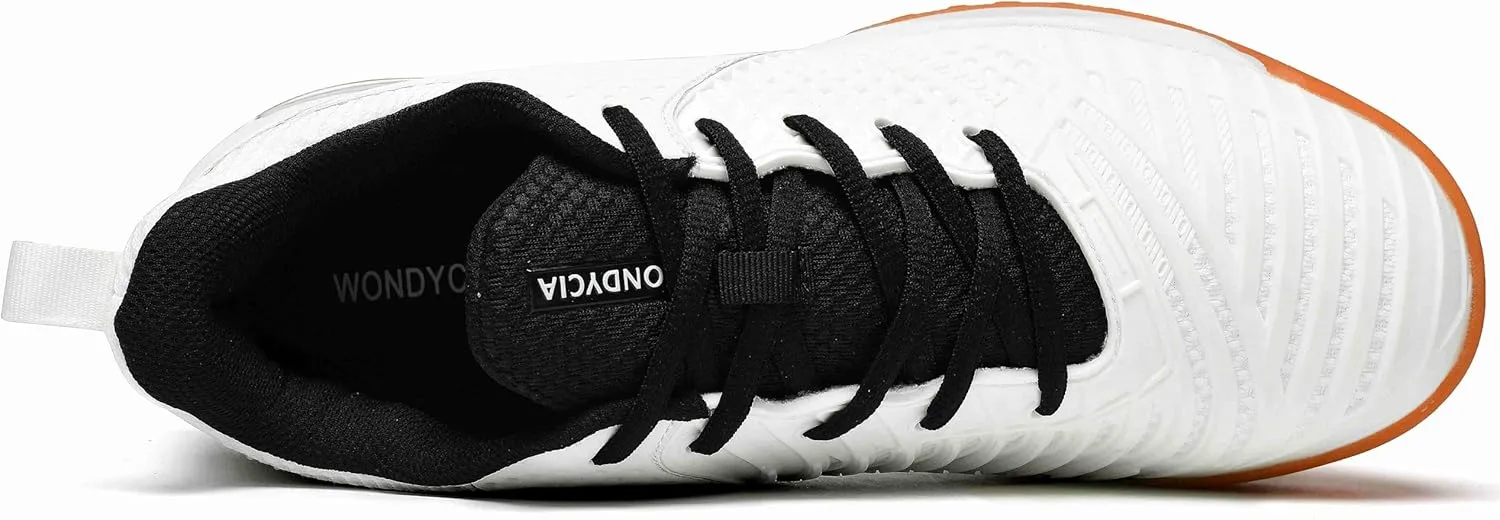 Pickleball Shoes for Men - Air-Cushion Non-Slip Court Tennis Shoes with Anti-Torque Carbon Fiber Midsole | Lightweight & Flexible &Durable Abrasion-Resistant Design