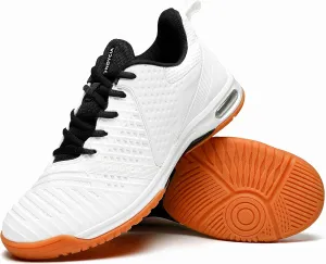 Pickleball Shoes for Men - Air-Cushion Non-Slip Court Tennis Shoes with Anti-Torque Carbon Fiber Midsole | Lightweight & Flexible &Durable Abrasion-Resistant Design