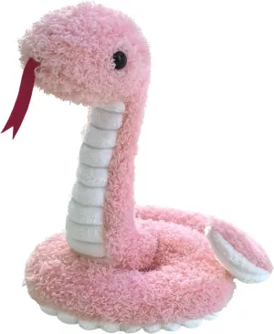 Pink Plush Snake Stuffed Animal Toy, Soft Cuddly Plushie Hugger Toy for Boys & Girls, Gifts for Kids or Girlfriend, 17 Inches