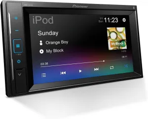 Pioneer DMH-241EX Digital Multimedia Receiver, 6.2” Resistive Touchscreen, Double-DIN, Built-in Bluetooth and Weblink