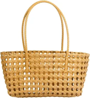 Plastic Woven Bag Purses for Women Hobo Shoulder Bag Straw Purse Hollow-out Handbag for Beach Summer Travel 2025