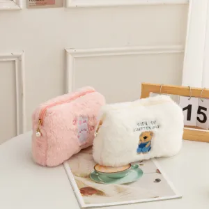 Plush Cute Bear Portable Storage Wash Cosmetic Bags
