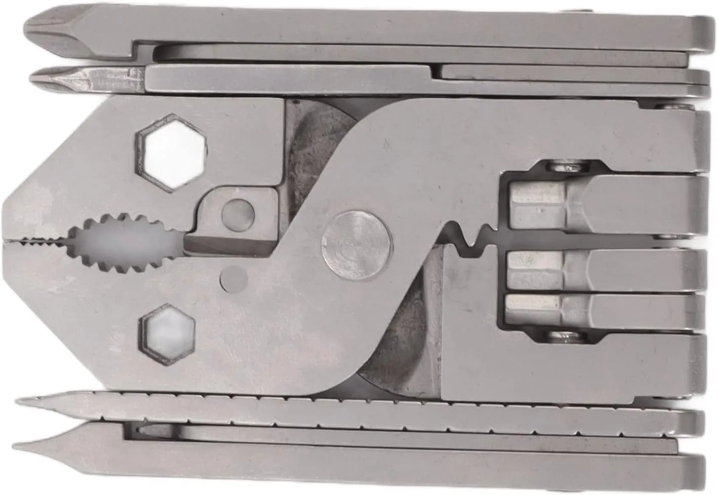 Pocket Multitool, Pliers Cast Steel Card Needle Tool Wire St Wrench Multi Portable Folding Plier Ideal Gifts for Dad