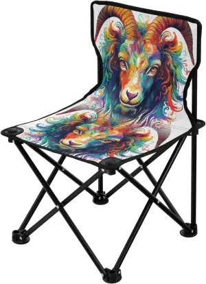 Portable Camping Folding Chairs Foldable Chair Small Goat Multicolor Lightweight Backpacking Outdoor Outside Fishing