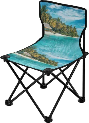 Portable Camping Folding Chairs Foldable Chair Small Holiday Paradise Beach Lightweight Backpacking Outdoor Outside Fishing