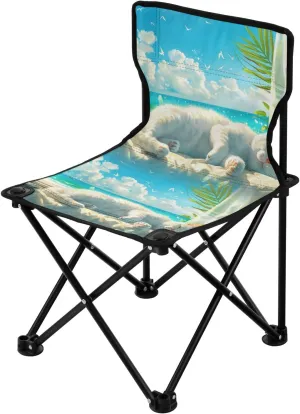 Portable Camping Folding Chairs Foldable Chair Small Sunshine Cat Lightweight Backpacking Outdoor Outside Fishing