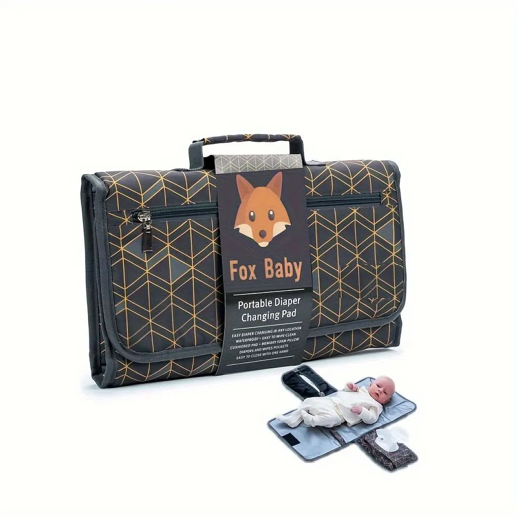 Portable Waterproof Baby Changing Pad –One-Hand Diaper Change Pad