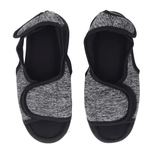 Post-operative Soft Soled Shoes Broken Toe Foot Support Surgery Pain Relief Recovery Walking Adjustable Strap for Women Men, Large, Black_l