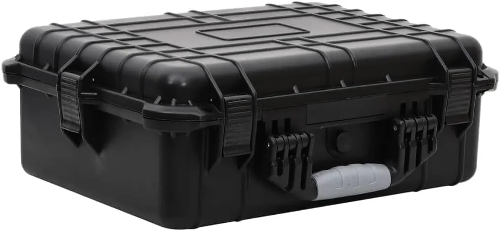 Protect Valuables with Portable Flight Case, Heavy-Duty, Waterproof, Lockable, Black, 20.5"x15.7"x7.5"