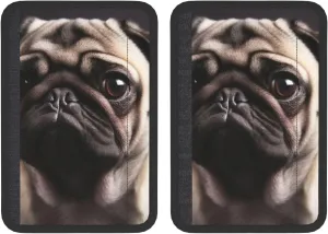 Pug Car Seat Belt Pad 2 Pack Universal Fit Seatbelt Cover Soft and Comfortable Backpack Shoulder Pad Adjustable Neck Cushion Protector Harness Pad for Car Bag