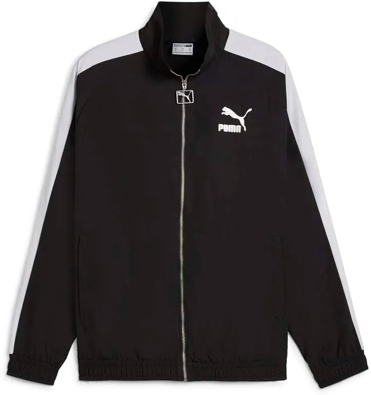 PUMA - Mens T7 Oversized Woven Track Jacket, Color Black, Size: X-Large