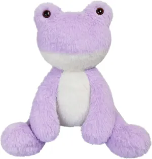Purple Frog Stuffed Animal, 8.5 Inches Plush Frog Toy, Soft Cuddly Plushie Hugger Toy for Boys Girls, Gifts for Kids or Girlfriend