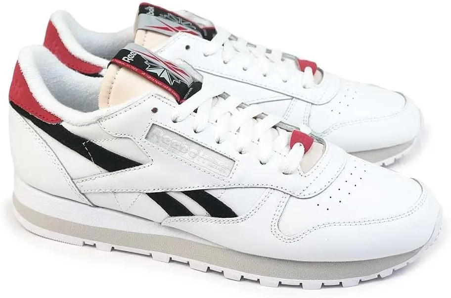 Reebok Unisex Club C 85 Sneaker, Ftwwht Cblack Vectred, 6.5 US Women/5 US Men