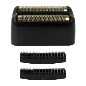 Replacement Shaver Foil Double Foil Head with 2Pcs Cutters for Babylis PRO FXRF2G - Gloss Black
